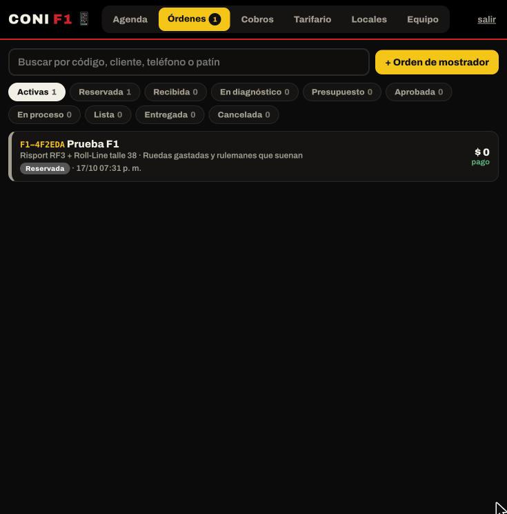 Buscá la orden